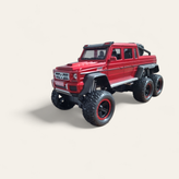 نمای سه رخ ماشین فلزی مرسدس بنز G63 AMG 6x6 قرمز