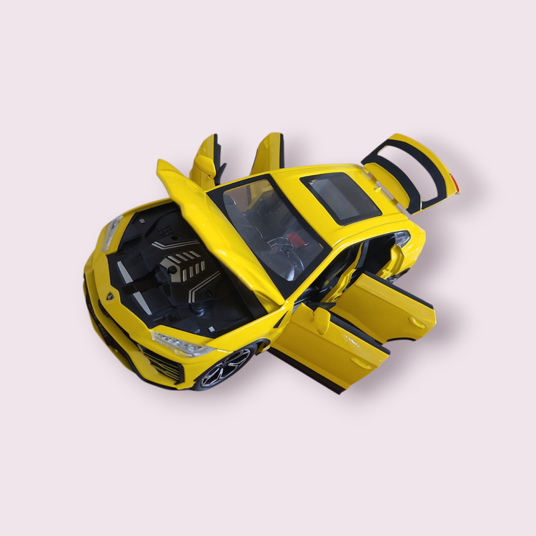 ماکت فلزی ماشین لامبورگینی اوروس دود زا رنگ زرد Lamborghini Urus مقیاس 1:24(cz141AD)