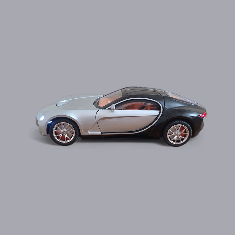 ماکت ماشین چه ژی بوگاتی آتلانتیک نقره ای مشکی( Bugatti Atlantic (cz154A