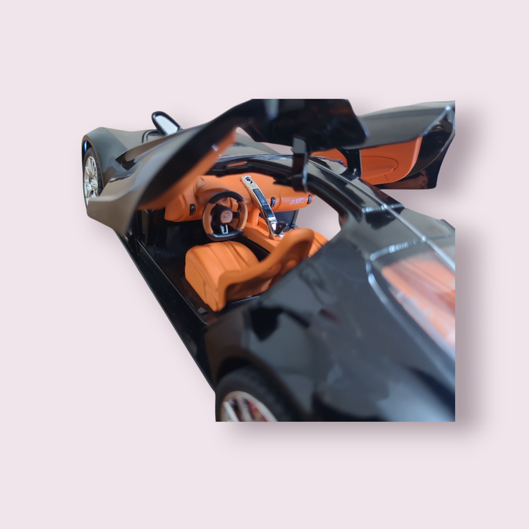 ماکت ماشین چه ژی بوگاتی آتلانتیک نقره ای مشکی( Bugatti Atlantic (cz154A