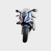 نمای روبهرو ماکت موتور اسپرت BMW S1000RR با شیشه جلو و آینهها