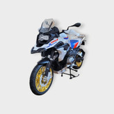 ماکت موتور BMW R 1250 GS Adventure سفید با رینگ طلایی نمای سه رخ