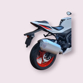 نمای عقب موتور فلزی Suzuki GSX1000R سفید مقیاس 1:9