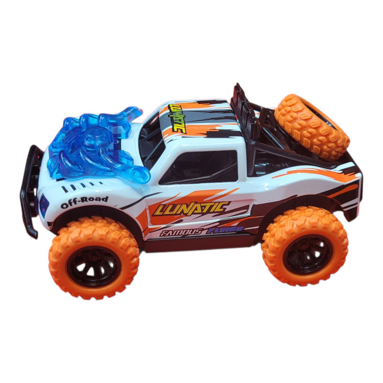 ماشین اسباب بازی آفردی فلزی تصادفی موتور پران سایز کوچک موزیکال مقیاس 1/32