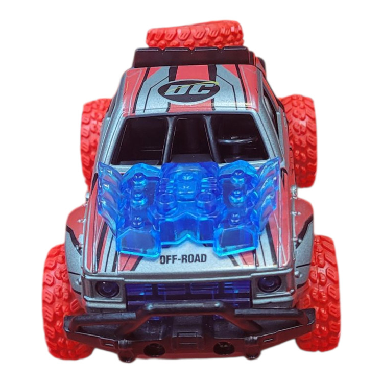 ماشین اسباب بازی آفردی فلزی تصادفی موتور پران سایز کوچک موزیکال مقیاس 1/32