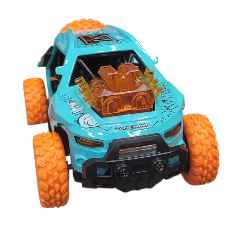 ماشین اسباب بازی آفردی فلزی تصادفی موتور پران موزیکال مقیاس 1/32