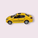 ماکت فلزی پژو ۲۰۷ صندوقدار زرد آیتم JS1080 نمای بغل