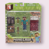 نمای جلوی بسته فیگور ماینکرفت استیو مدل Overworld Survival Pack