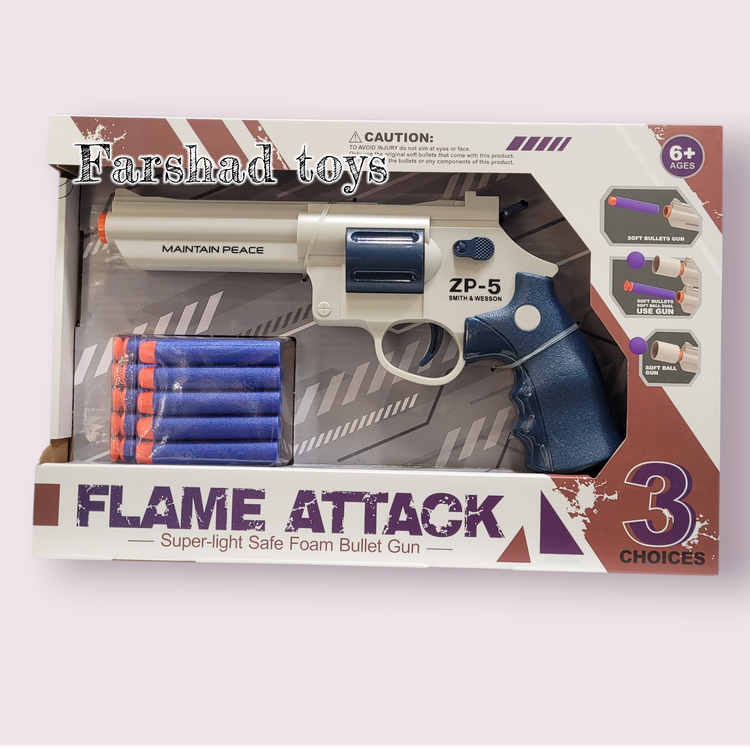 تفنگ اسباب بازی هفت تیر تیر ابری آیتم 2601/1