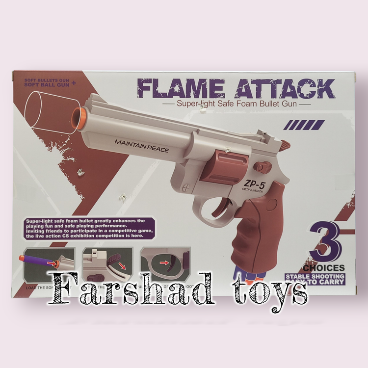 تفنگ اسباب بازی هفت تیر تیر ابری آیتم 2601/1