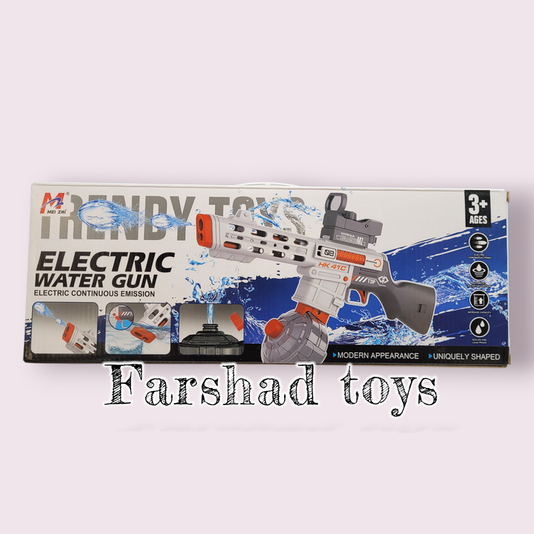 تفنگ اسباب بازی آب پاش شارژی مکنده دار آیتم 513