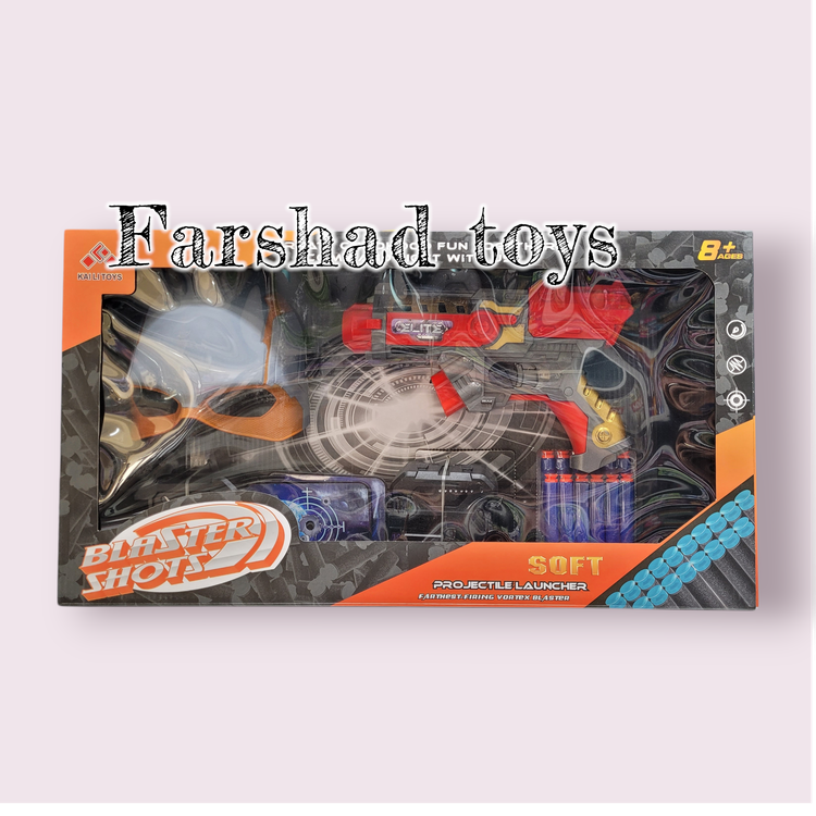 تفنگ اسباب بازی تیر ابری با نقاب و هدف آیتم 623/4