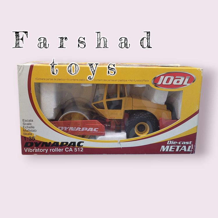 ماکت راه سازی غلتک ارتعاشی JOAL Dynapac CA 512 نارنجی/قرمز مقیاس ۱:۳۵