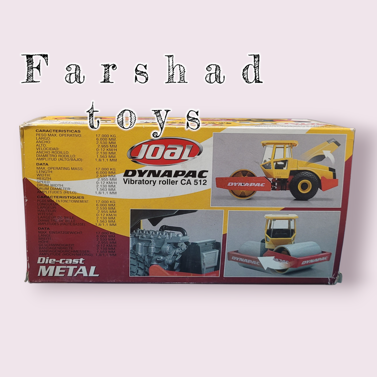 ماکت راه سازی غلتک ارتعاشی JOAL Dynapac CA 512 نارنجی/قرمز مقیاس ۱:۳۵