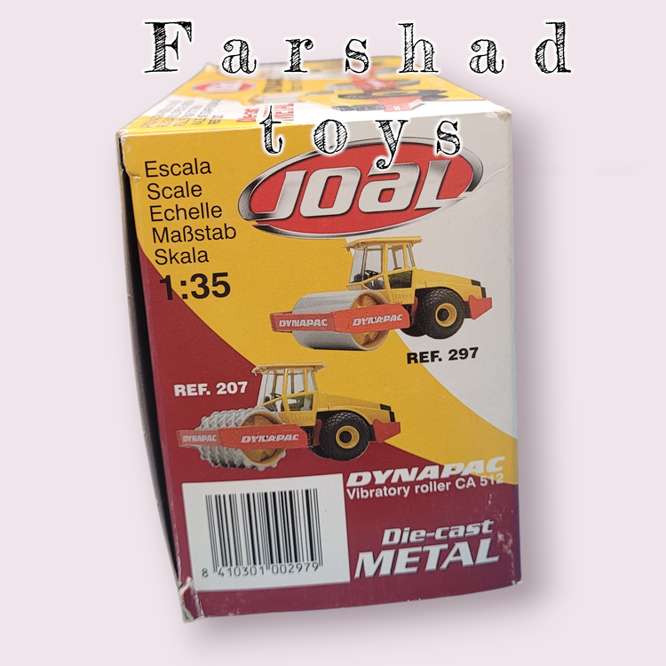 ماکت راه سازی غلتک ارتعاشی JOAL Dynapac CA 512 نارنجی/قرمز مقیاس ۱:۳۵