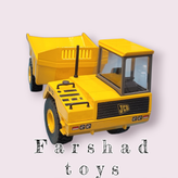 نمای جلو و کابین ماکت دامپتراک JCB 712 برند JOAL