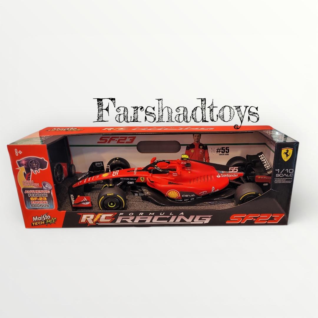 ماشین مسابقهای رادیو کنترلی فرمول یک Maisto Tech مدل2.4GHz - مقیاس 1:10 (F1 Ferrari SF23-1:10