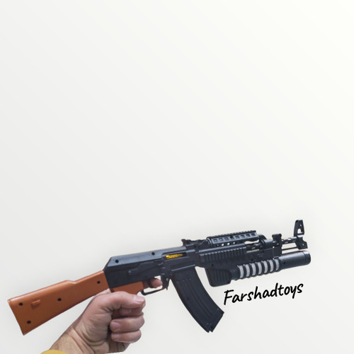 تفنگ اسباب بازی AK-47 موزیکال و چراغ دار آیتم ۷۴