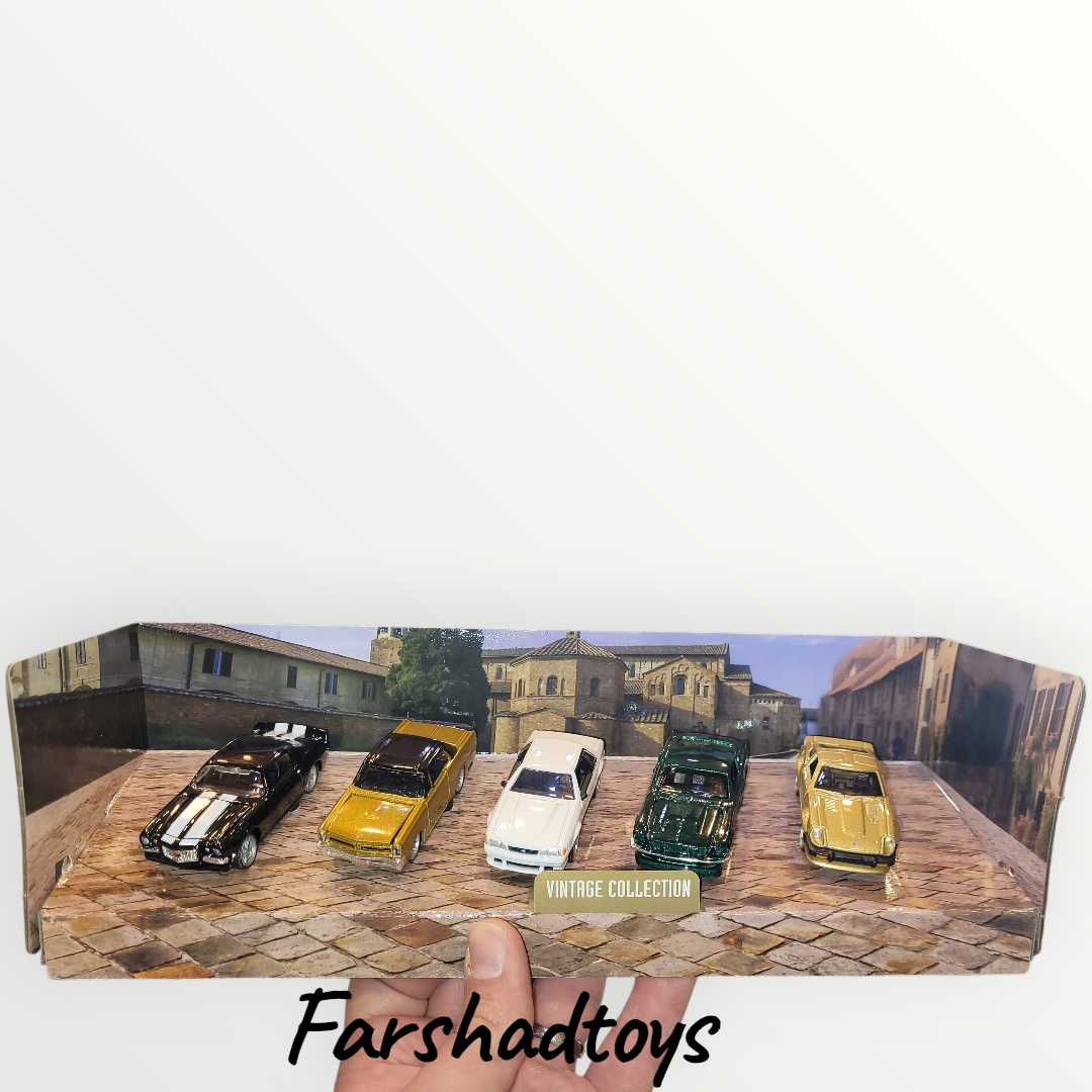 پک ۵ عددی ماکت ماشین بوراگو Vintage Collection مقیاس 1:64 کد 18-59150 VA