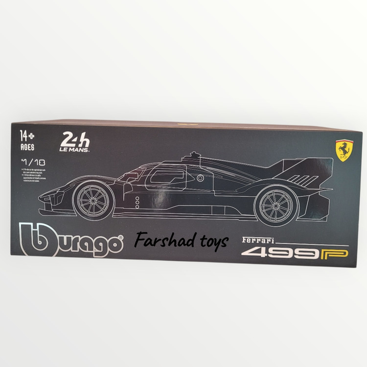 جعبه ماکت Ferrari 499P بوراگو مقیاس 1:18 مناسب کلکسیون