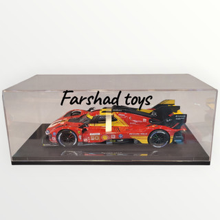 ماکت فراری Ferrari 499P شماره 50 برند Bburago مقیاس 1:18 داخل کاور شفاف