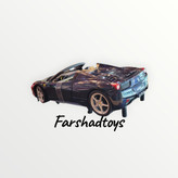 ماشین هات ویلز مدل Ferrari 458 Spider Italia سایز 1:18 Diecast Dark Blue X5529
