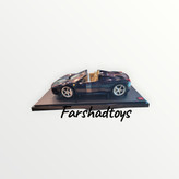 ماشین هات ویلز مدل Ferrari 458 Spider Italia سایز 1:18 Diecast Dark Blue X5529