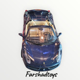 ماشین هات ویلز مدل Ferrari 458 Spider Italia سایز 1:18 Diecast Dark Blue X5529