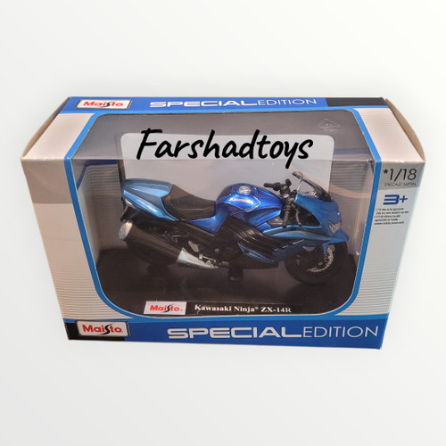 ماکت موتور سیکلت ماییستو (Maisto) مدل Kawasaki Ninja Zx 12R مقیاس ۱/۱۸