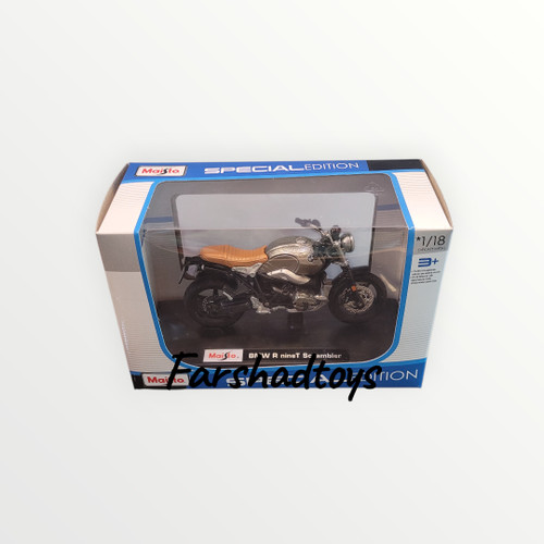 ماکت فلزی موتور سیکلت کلکسیونی BMW R Nine Scrambler مقیاس ۱/۱۸