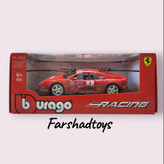 ماکت فراری F355 Challenge برند Bburago روی پایه نمایش کلکسیونی
