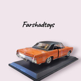 نمای عقب ماکت Pontiac GTO 1965 نارنجی رنگ مقیاس 1:18