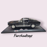 نمای جانبی ماکت Ford Mustang GTA Fastback 1967 مشکی رنگ