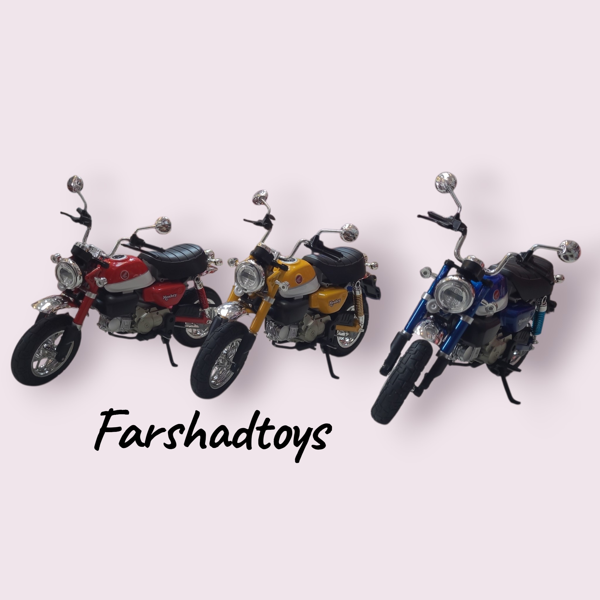 سه رنگ مختلف ماکت موتور Honda Monkey 2018