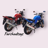 ماکت موتور Honda CB1300SF آبی و قرمز برند Automaxx نمای عقب