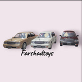 ماکت ماشین فلزی تویوتا کرون Toyota Crown مقیاس 1:36 در رنگهای مشکی سفید و طلایی در فرشاد تویز