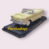 ماکت فلزی پلیموث فیوری مدل 1958 نمای سه رخ جلو با جزئیات کروم و بالههای کلاسیک مقیاس 1:18