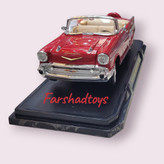 ماکت شورلت بل ایر 1957 کروک رنگ قرمز مقیاس 1:18 برند Road Signature نمای جانبی فرشاد تویز