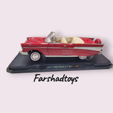 ماکت Chevrolet Bel Air Convertible 1957 رنگ مقیاس 1:18 برند Road Signature نمای سه رخ جلو