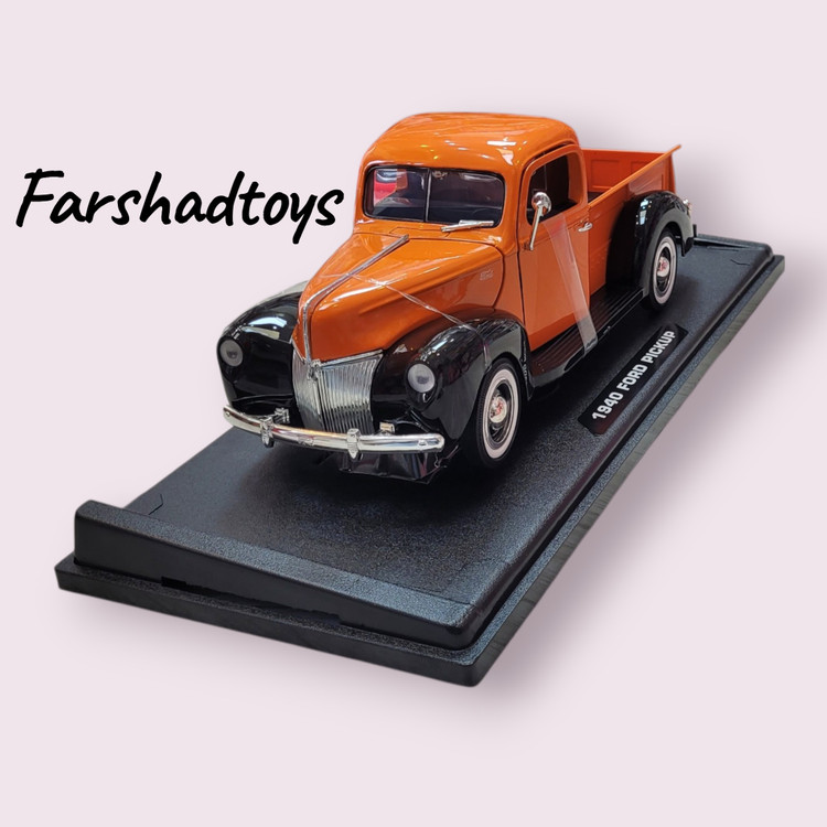 نمای سه رخ جلو ماکت فورد پیکاپ کلاسیک 1940 برند Motor Max مقیاس 1:18 فرشاد تویز