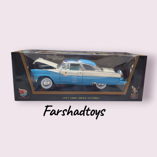 ماکت فلزی Ford Crown Victoria 1955 یاتمینگ مقیاس 1:18 در جعبه کلکسیونی Road Signature Collection فروشگاه فرشاد تویز