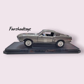 نمای جانبی ماکت کلکسیونی 1968 Shelby GT500KR برند یاتمینگ رنگ خاکستری متالیک | FarshadToys