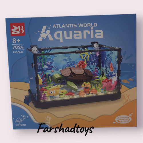 لگو دکوری آکواریوم Atlantis World Aquaria مدل 7024 با 753 قطعه و طراحی اقیانوسی | فرشاد تویز