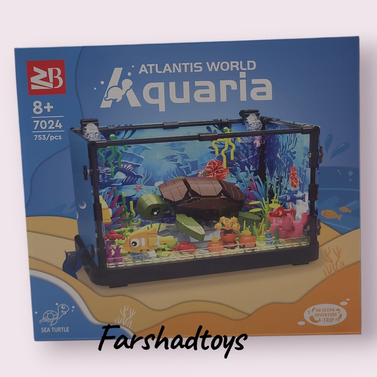 لگو دکوری آکواریوم Atlantis World Aquaria مدل 7024 با 753 قطعه و طراحی اقیانوسی | فرشاد تویز