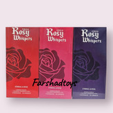 گل رز مصنوعی جاودان Rosy Whispers رنگ مشکی قرمز و صورتی | فرشاد تویز