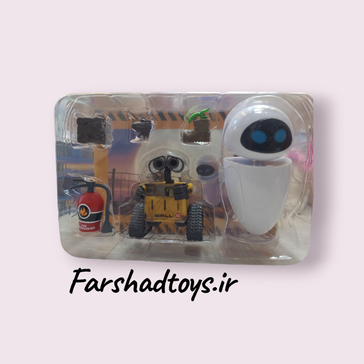 ست فیگور WALL-E و EVE با لوازم جانبی از انیمیشن وال ای | FarshadToys