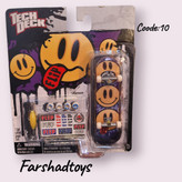 اسکیت برد انگشتی Tech Deck طرح ایموجی زرد حرفه ای