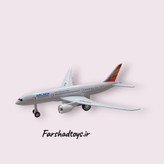 ماکت هواپیمای مسافربری Airliner AF-292 فلزی مقیاس 1:400 با بدنه سفید و دم قرمز