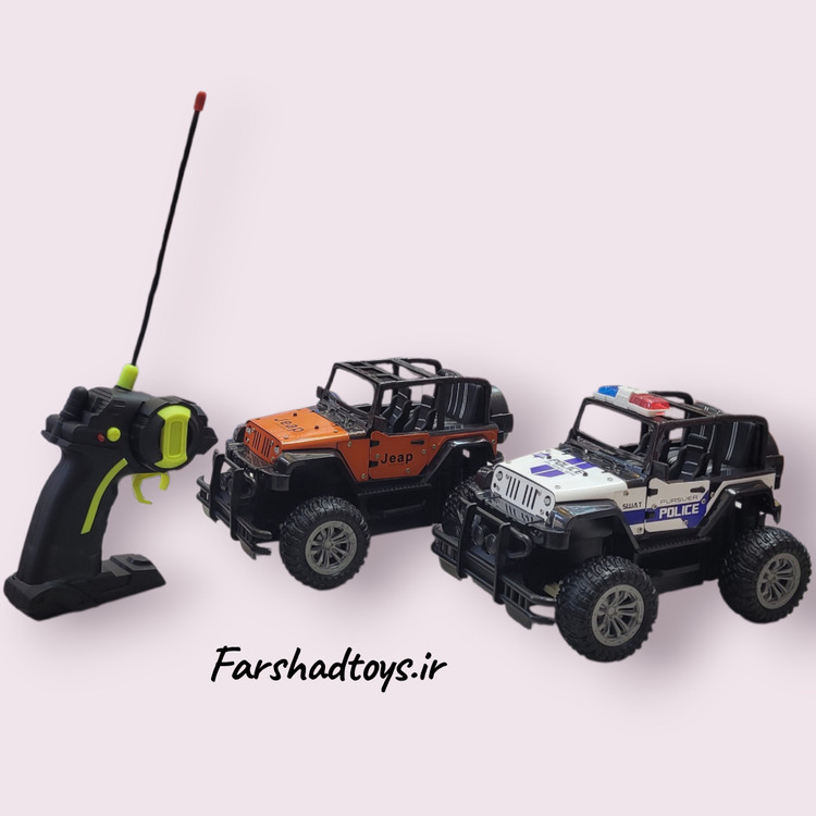 بسته بندی ماشین کنترلی جیپ آفرود KRC مدل Metal Climbing رنگ نارنجی و پلیس | Farshadtoys