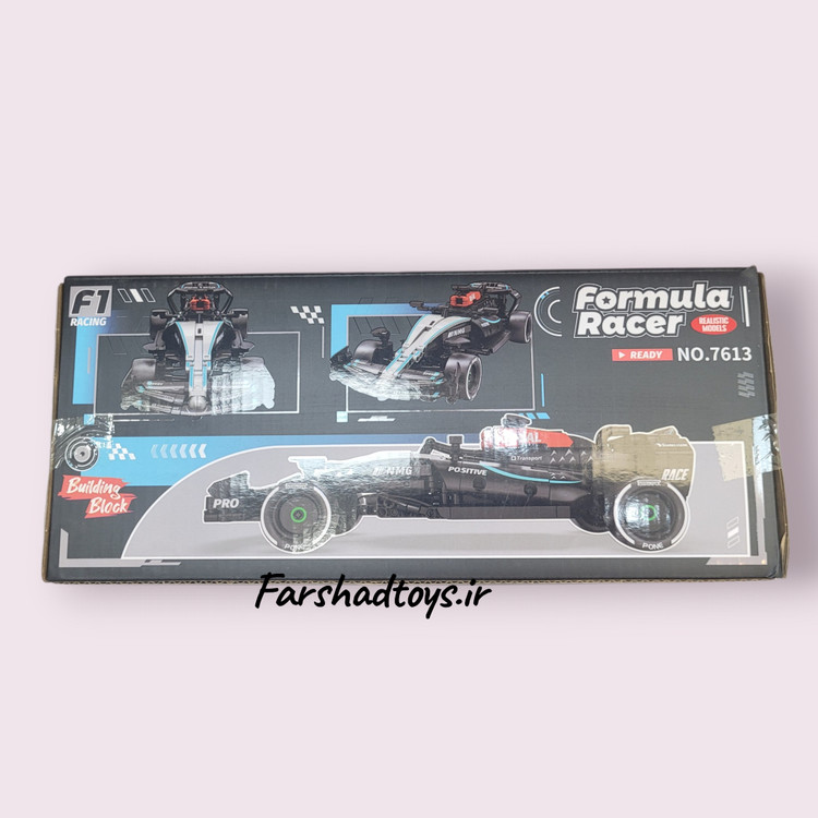 لگو ماشین فرمول یک آبی مشکی Luck Brick مدل Formula Racer 7613